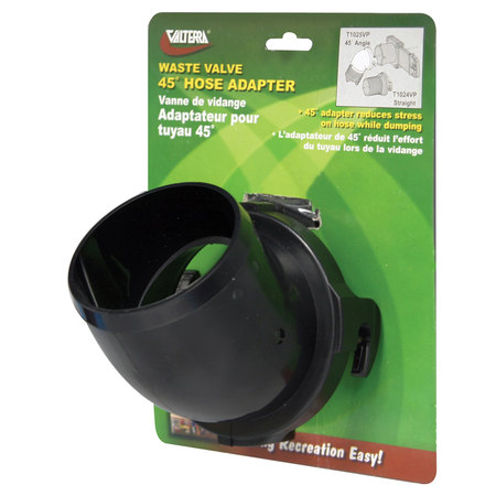 VALTERRA Valterra T1025VP Hose Adapter - 45°, Black, Carded T1025VP